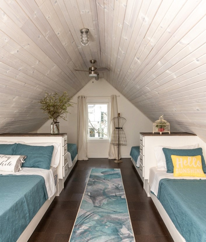 The Loft: The Angels 'Share
Pametno i udobno utočište za odrasle ili djecu.  Ovaj prostor na trećem katu ima dva odvojena kreveta i dva bračna kreveta.