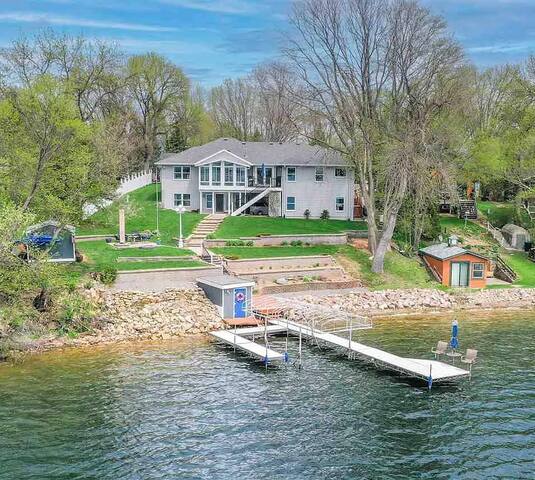 Large lakefront home on very desirable lake!