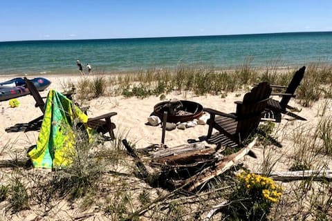 Unplug with island family fun on Lake Michigan