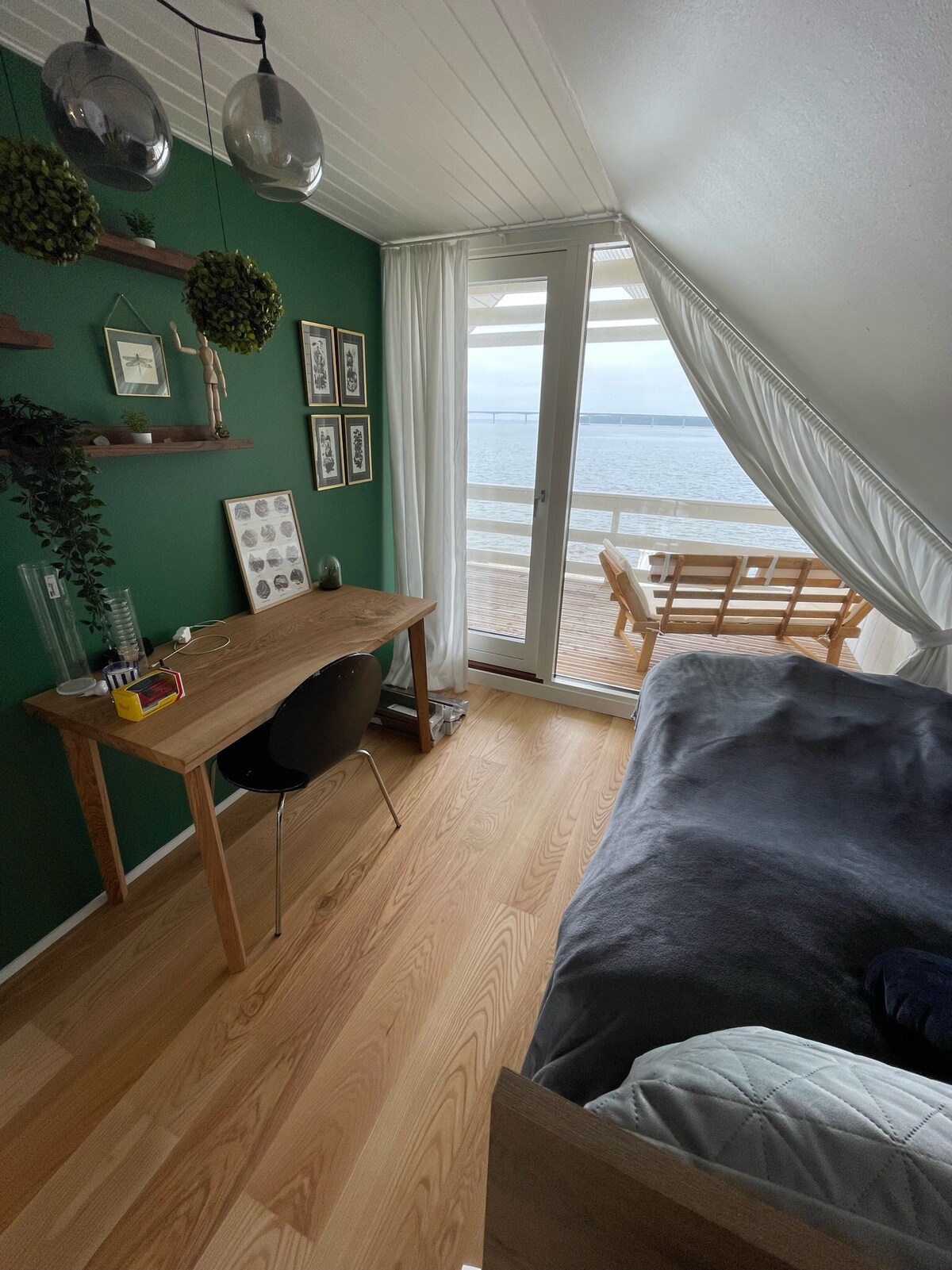 Chumba kimoja, roshani ya kutoka na mwonekano wa Limfjorden