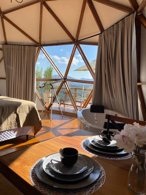 Dome with Lake View in Igaratá
