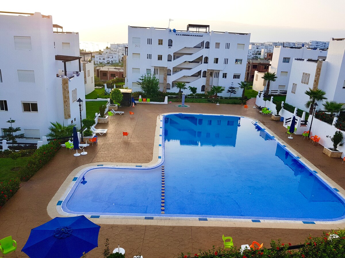 Apart from residence with pool Apartments for Rent in Fnideq, Tangier
