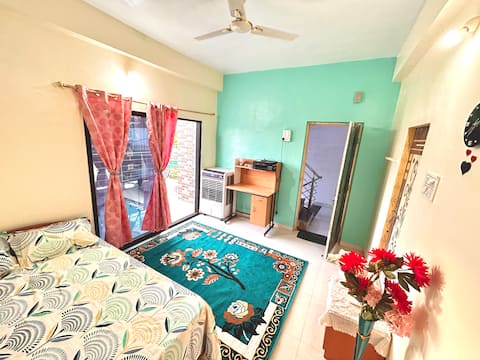 Master bedroom with balcony in Aurangabad