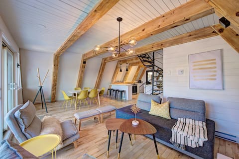 A-Frame experience with SPA, 5 min to beach access