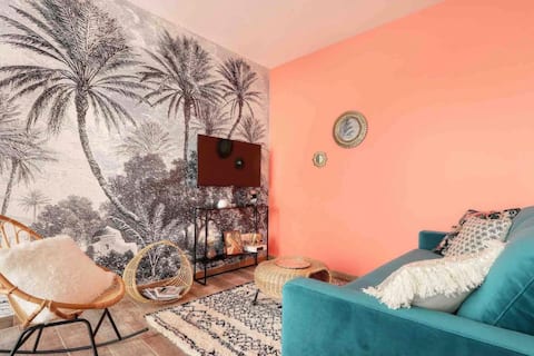 Popular Airbnb listing: La Palmeraie - Downtown & Train Station in Thabor Saint Hélier Alphonse Guérin