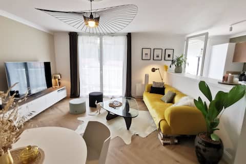Propriété Airbnb réussie: Charming apartment with a terrace à Labenne