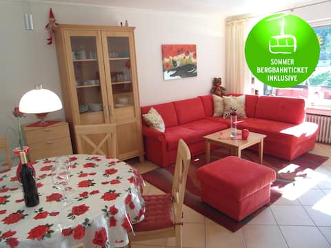Top Airbnb: Apartment + sauna + pool, mountain cable car included from May in Oberstdorf