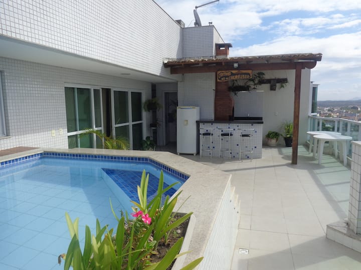 Cobertura 4qts Com Piscina E Ar - Guarapari