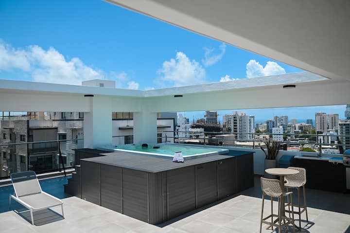Best Location|lux Apt| Gym | Pool |Theater Rooftop - Santo Domingo