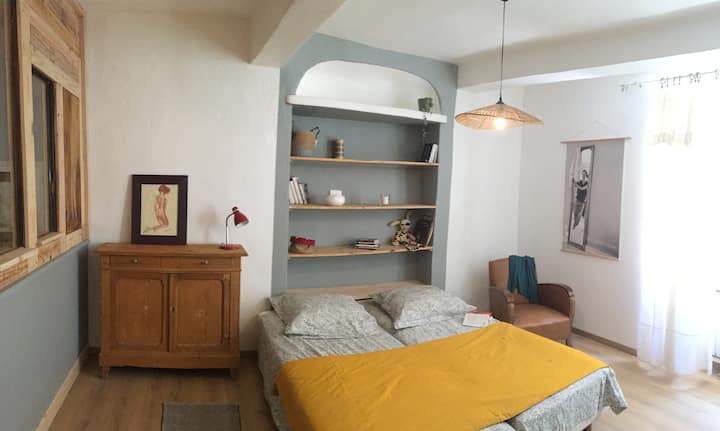 Пространа и удобна соба – можност за 2 единечни кревета – Sisteron Alpes de Haute Provence
