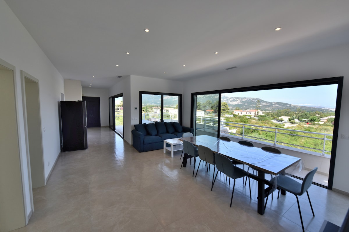 Popular Airbnb listing: Luxurious top of villa overlooking Calvi Bay in Calenzana