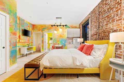 Top performing Airbnb: Romelle Art Suite 102 in Civic Center