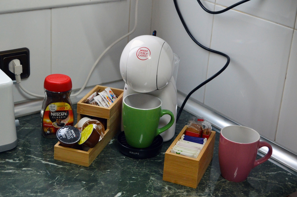 Assortment of cafes and infusions for breakfast or anytime. at Tarraco Experience in Tarragona