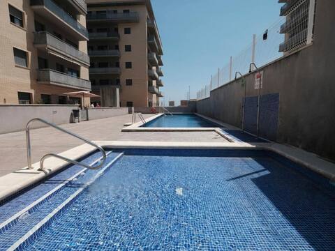 New 2 bedroom apartment with pool, A/A and Parking