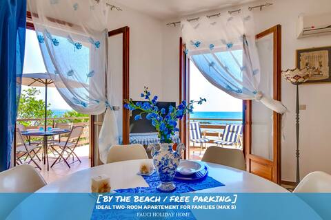 [by the Beach + Private Parking + Sea View]
