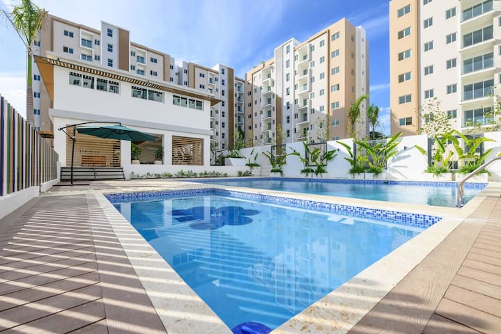 Entire home with 3 bedrooms in Santiago de los Caballeros - Tropical Haven Retreat