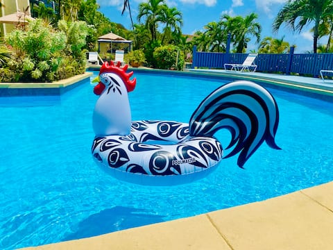 Successful Airbnb property: "Blue Rooster" Creative Condo with Pool in Christiansted