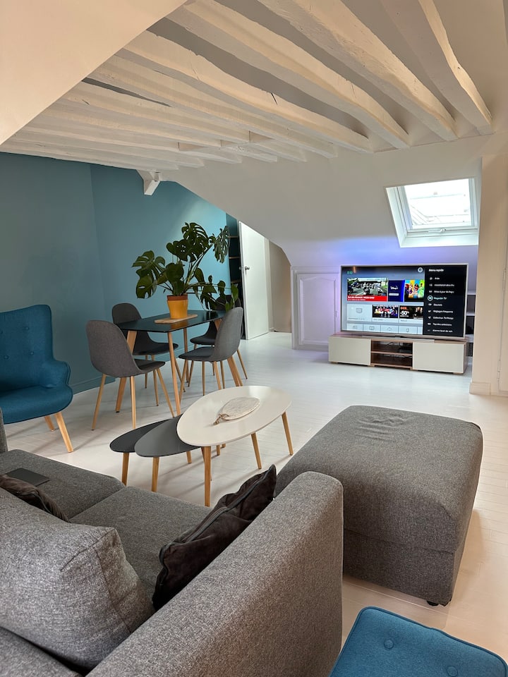Cosy 75m2 à Côté Du Chateau, Climatisé - 凡爾賽鎮