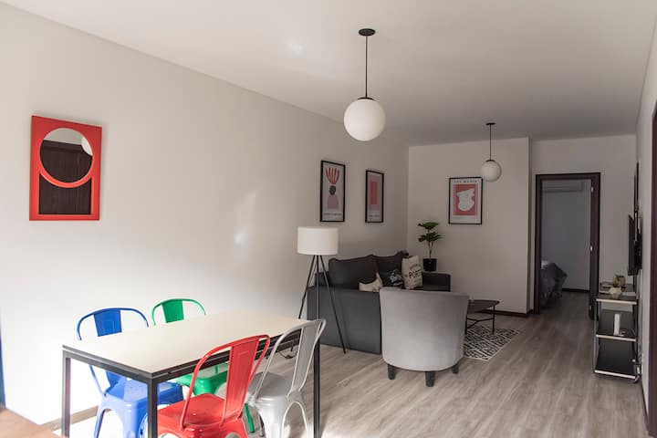 Furnished two-room apartment in Belgrano