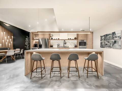 2 side-by-side custom designed homes | sleeps 25