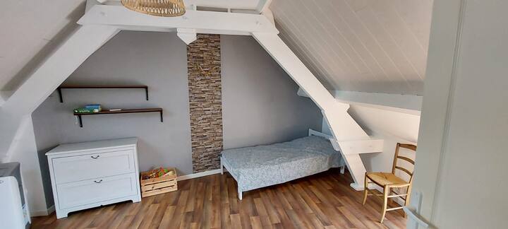 Habitación con dos camas individuales de 90