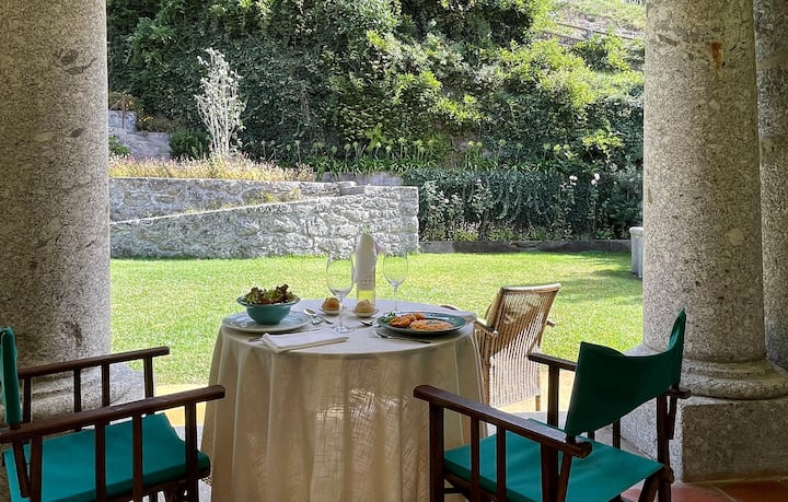 Comida en el balcón.