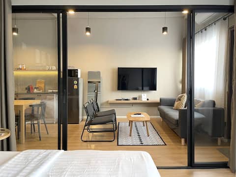 FL5 Entire Apartment/2BR/Balcony/5min to Khaosan