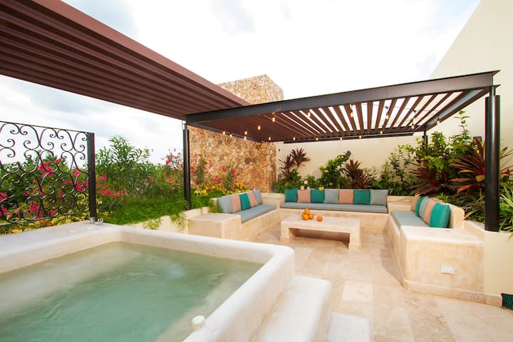 3br Penthouseδprivate Rooftop&jacuzziδbeach Access - Tulum