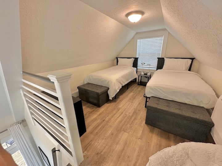 The loft. Please be aware, the ladder to get up here is a ship's ladder so it is extremely steep. 