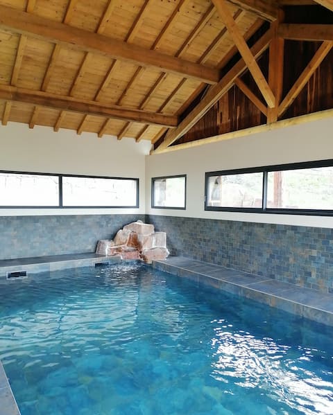 Property surrounded by nature, with indoor pool,