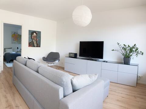 Apartment triangle with top floor sauna