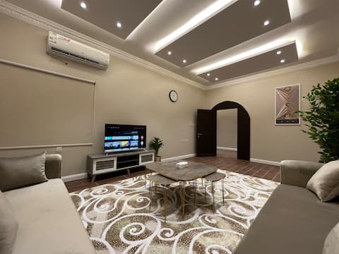 Two bedroom apartment and living room