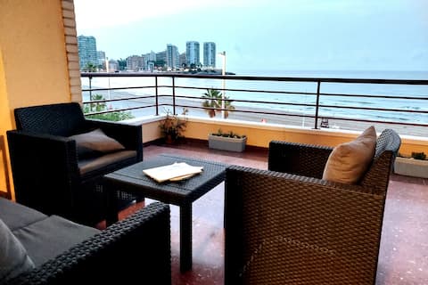 Beachfront apartment