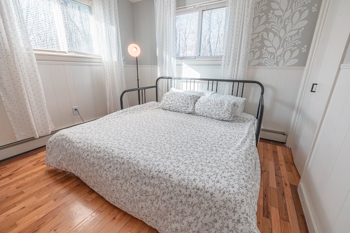 Twin trundle bed pulls out into a King on first floor!