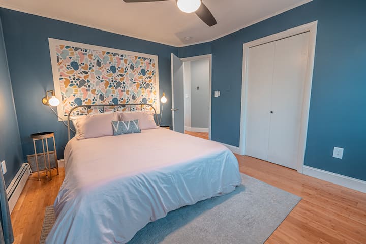 Bedroom 1 with Queen Bed on first floor