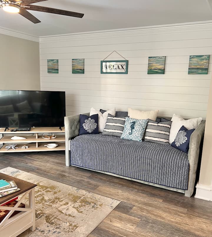 Daybed in the first floor living room