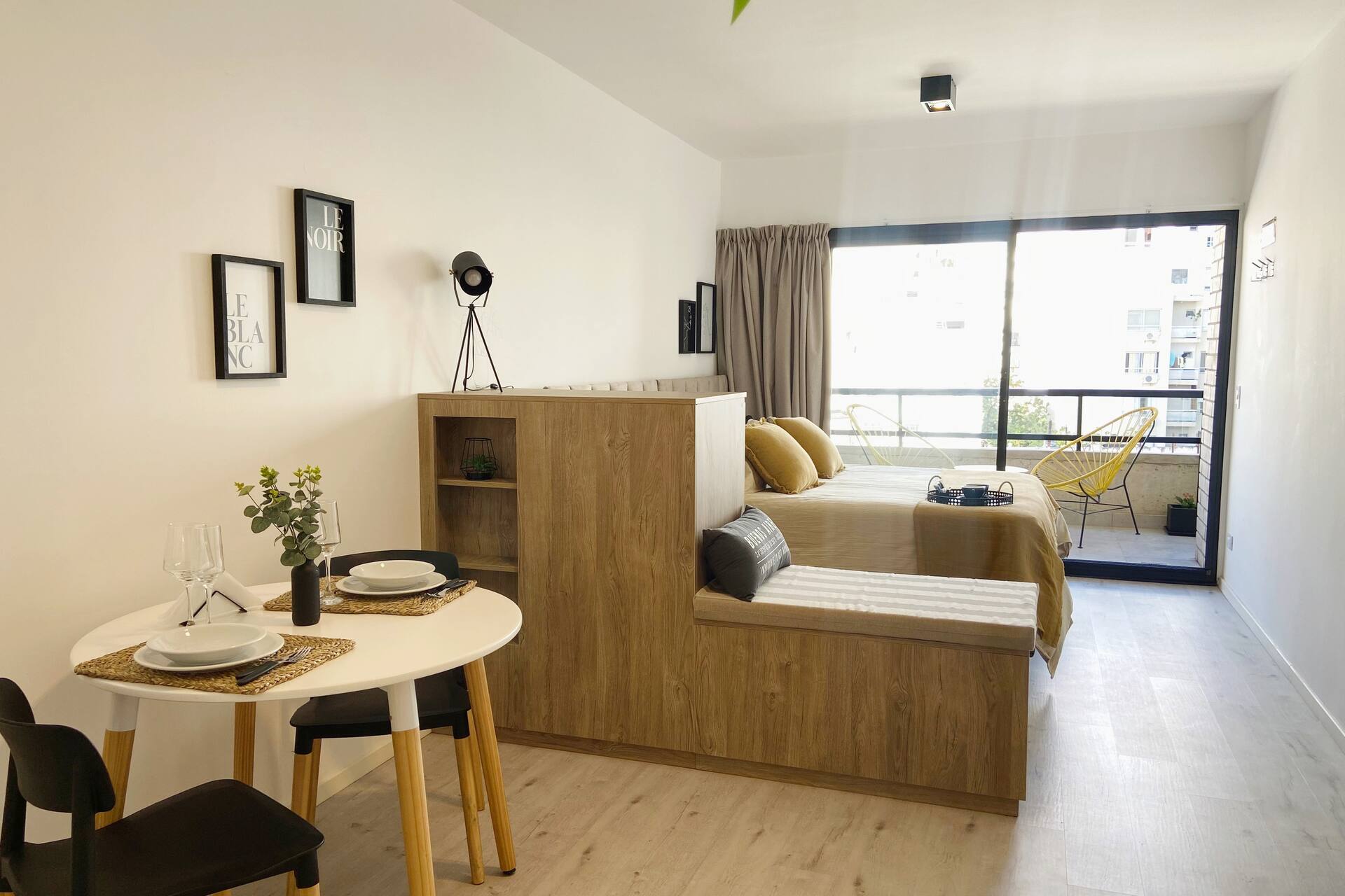 Apartamento mobiliado e equipado tipo studio em Almagro