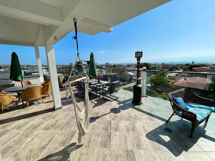 Modern- House - 10 Min Beach - Terrace View Wi-fi. - Rosarito