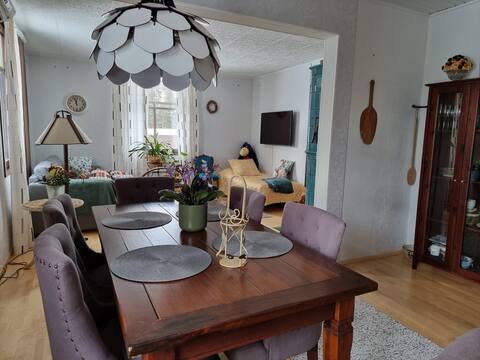 Half of a semi-detached house in the center