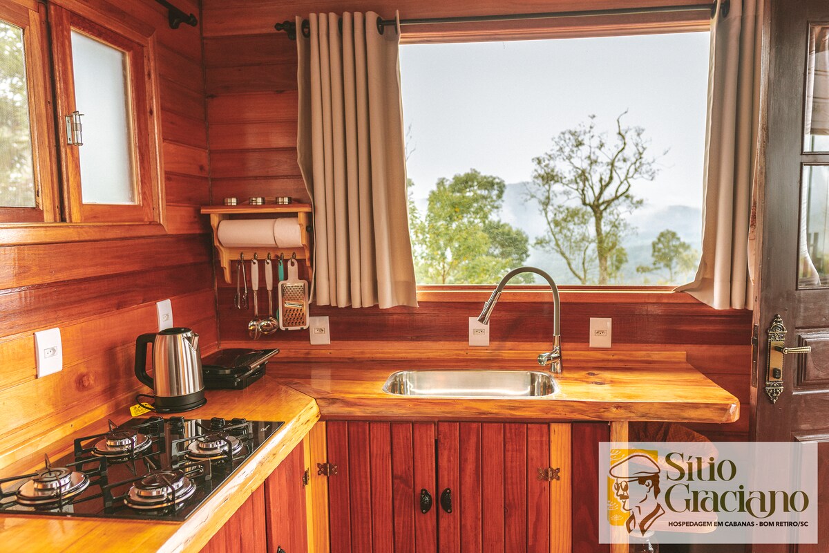 Top Airbnb: Sítio Graciano: Cabana Cedro em Bom Retiro