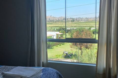 Cozy, view in Campiña.
Ideal Long Stays.