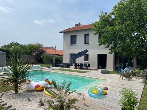 Large house with a pool