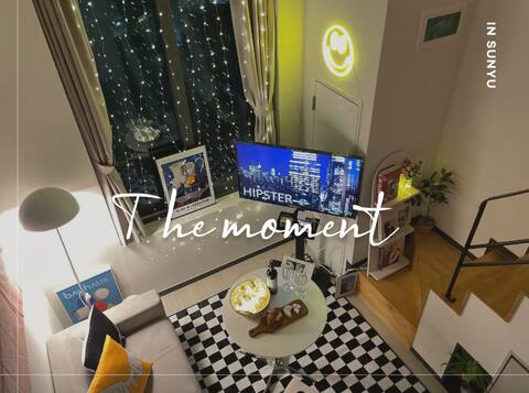 [The Moment] # 3 minutes from Seonyudo Station # Duplex sensibility # 2 o'clock checkout # Bedding is the best.