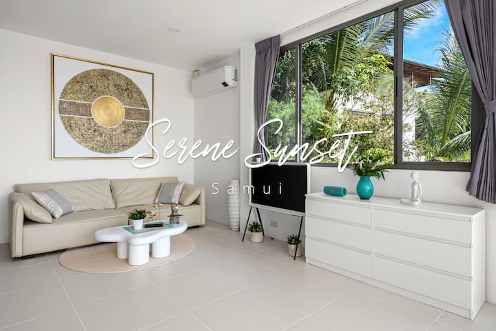 Serene Sunset: 3-bed Oasis With Pool And Sea Views - Ko Samui