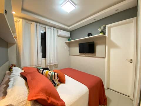 Fabulous apartment, cozy and decorated.