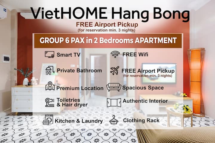 Viethome-privateapartment-2bdrs-6pax-oldquarter - Hanoï
