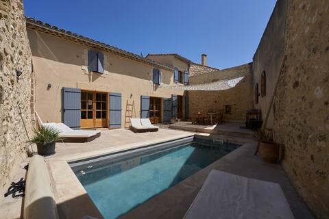 Character house with pool