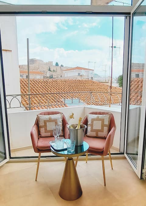 Top Airbnb: Luxe Acropolis View/110 sqm/Apt/2 BR/WiFi/AC in ΜΑΚΡΥΓΙΑΝΝΗ
