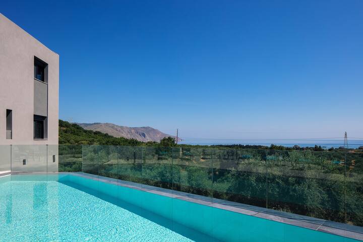Sea views, hot tub, private pool & modern design! gallery image 2