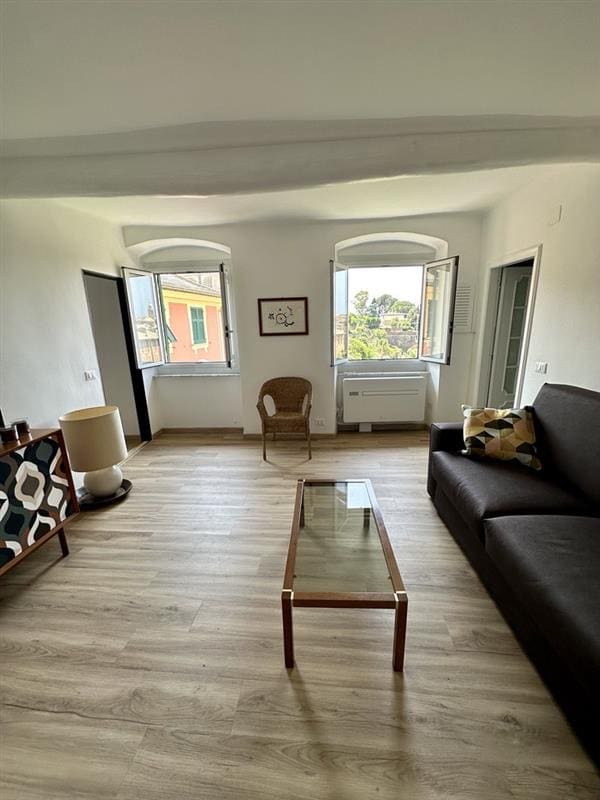 Sebule iliyo na kitanda cha sofa na kiyoyozi